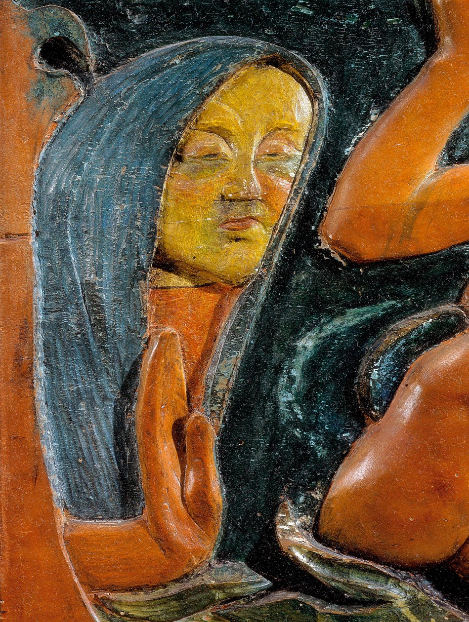 Sé misterioso (detalle) de Paul Gauguin