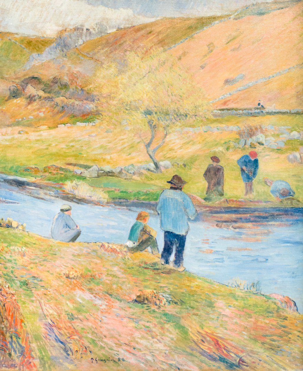 Pescadores bretones de Paul Gauguin