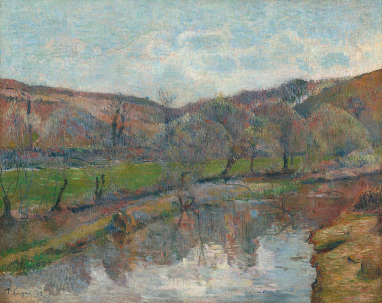 Paisaje de Bretaña de Paul Gauguin