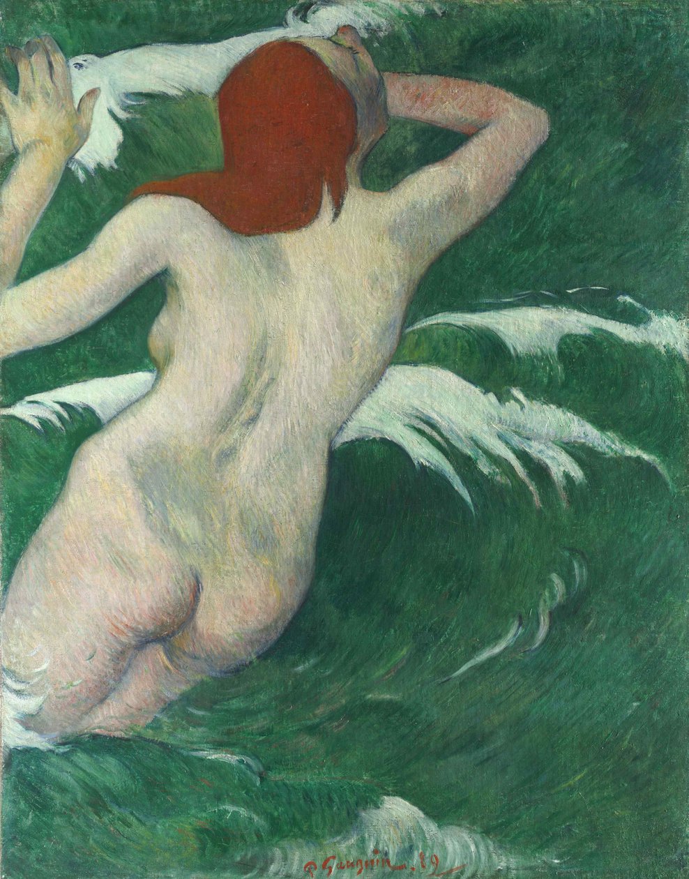 Dans les vagues, ou Ondine, 1889 de Paul Gauguin