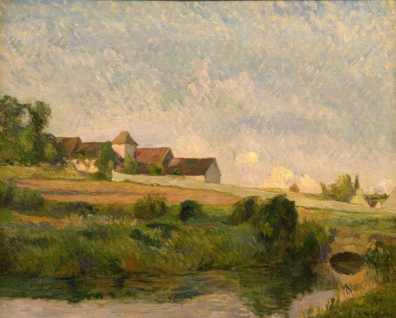 La granja La Groue, Osny de Paul Gauguin