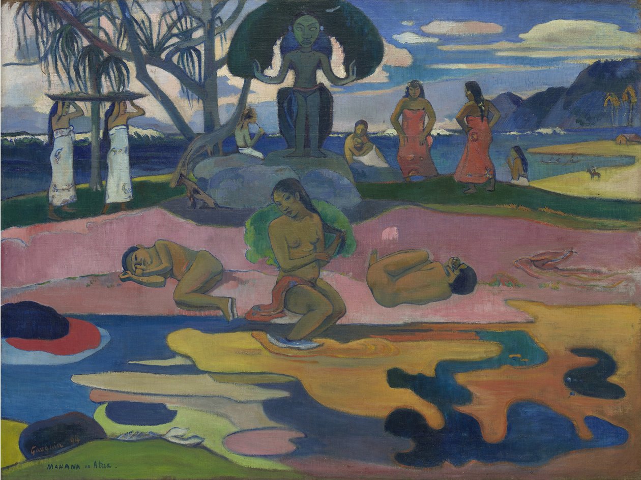 Día del Dios (Mahana no Atua) 1894 de Paul Gauguin