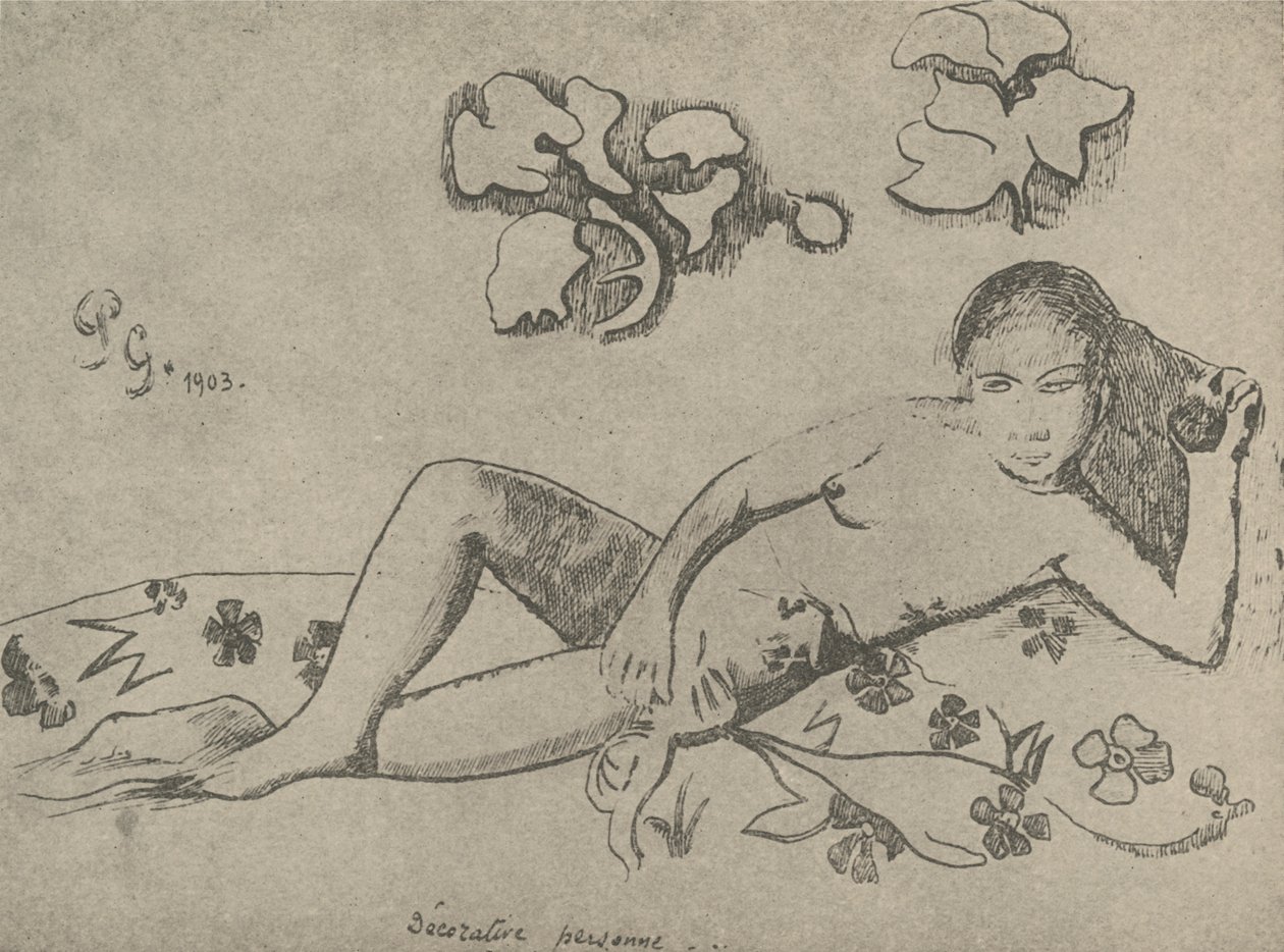 Figura decorativa, 1936 de Paul Gauguin
