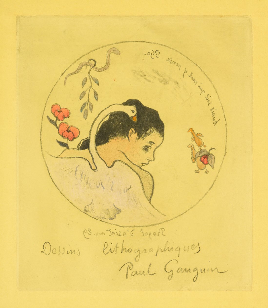 Entwurf für einen Porzellanteller de Paul Gauguin