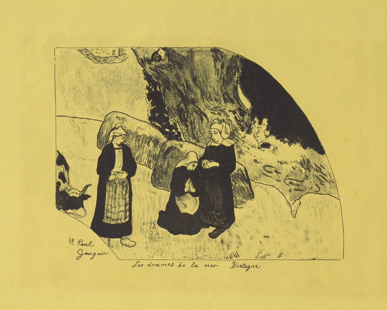 Dramas del mar: Bretaña, 1889 de Paul Gauguin