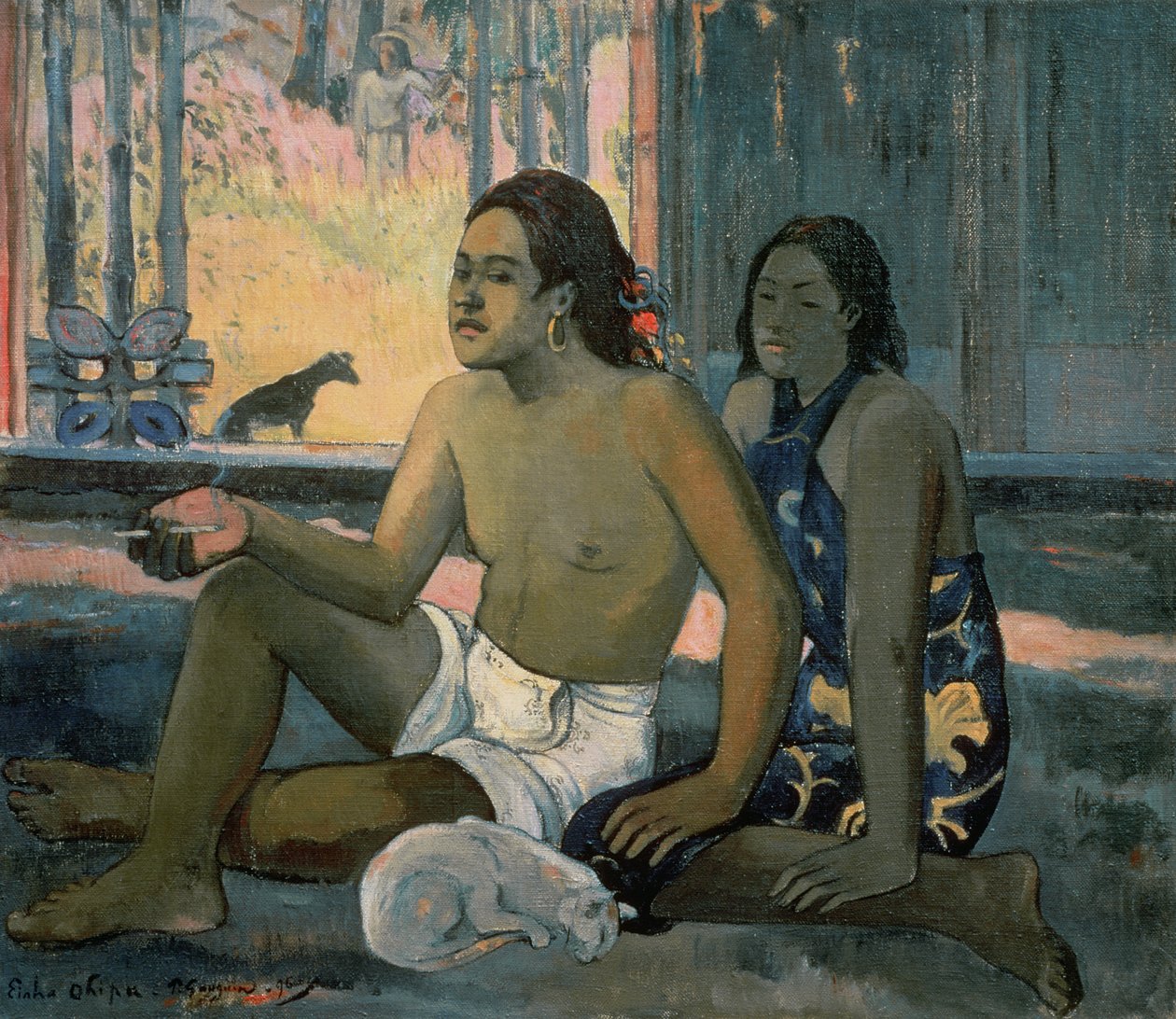 Eiaha Ohipa o tahitianos en una habitación de Paul Gauguin