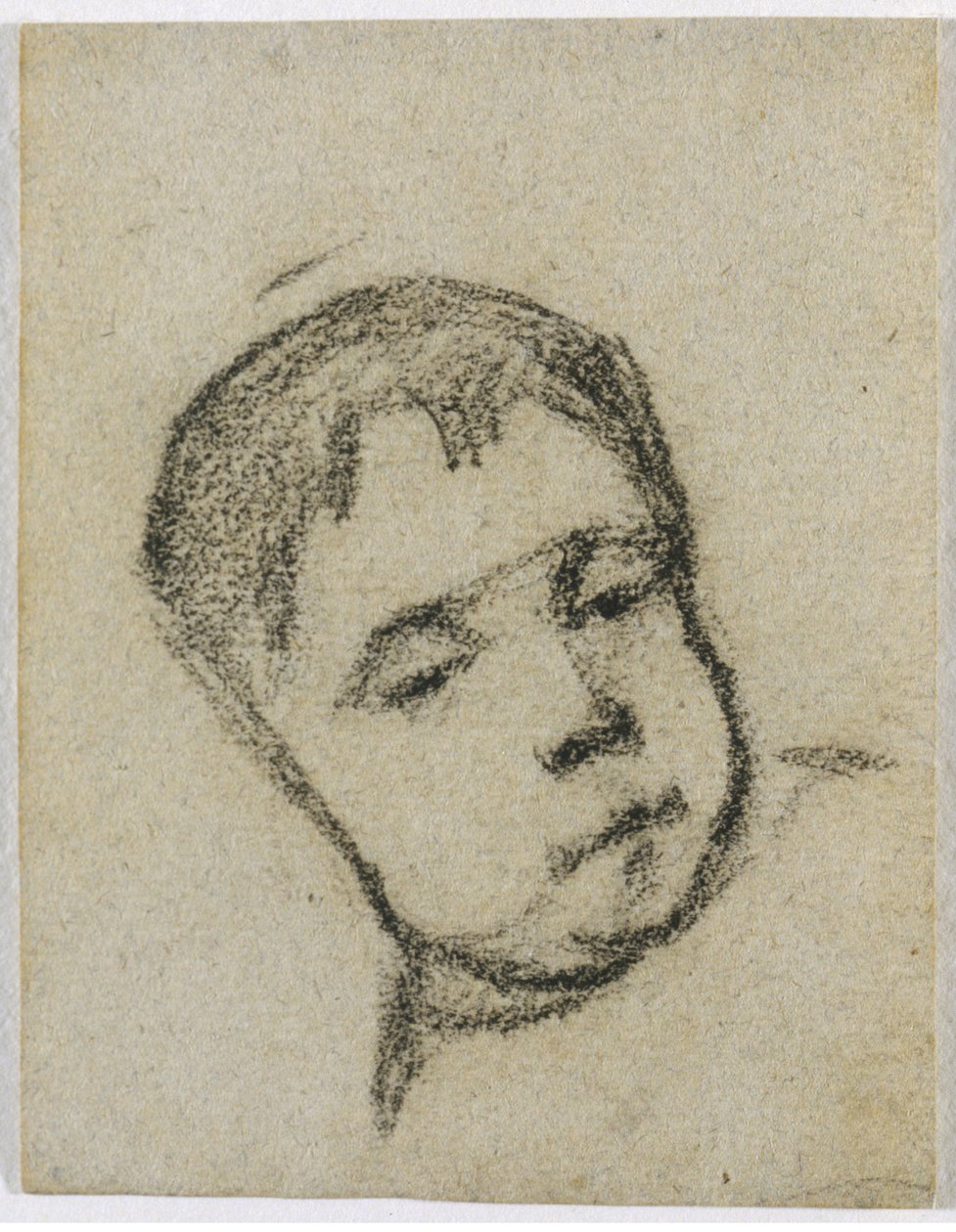 Emil Gauguin de niño, cabeza en una almohada de Paul Gauguin