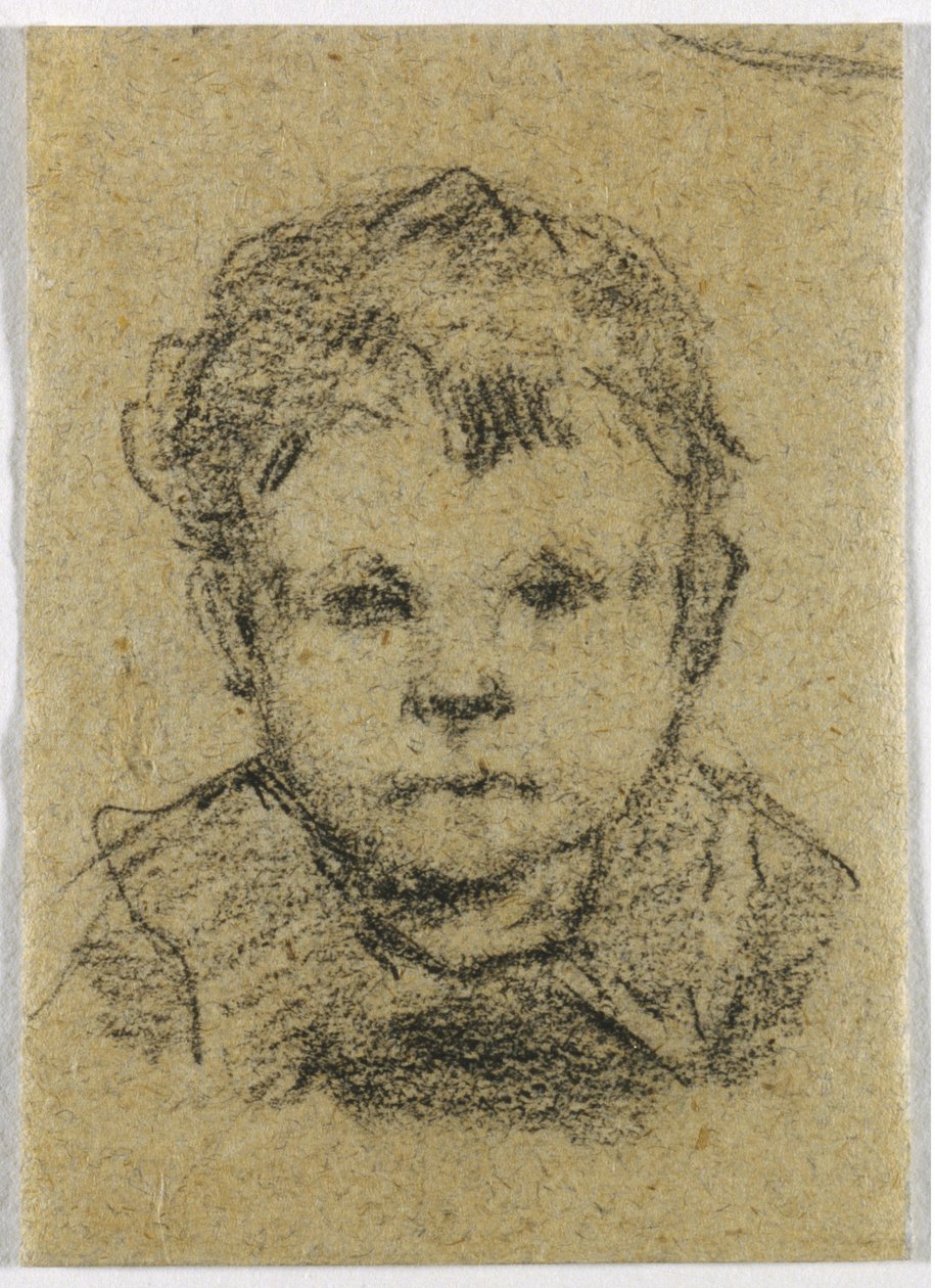 Emil Gauguin de niño, con una camisa con cuello de Paul Gauguin