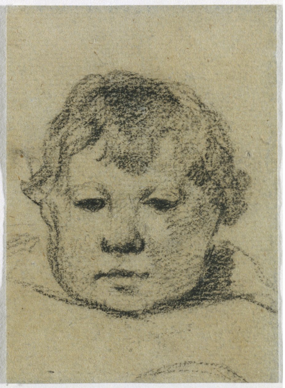 Emil Gauguin de niño, c. 1875-76 (lápiz negro) de Paul Gauguin
