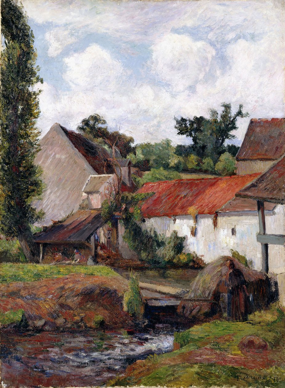 Granja en Osny, 1883 de Paul Gauguin