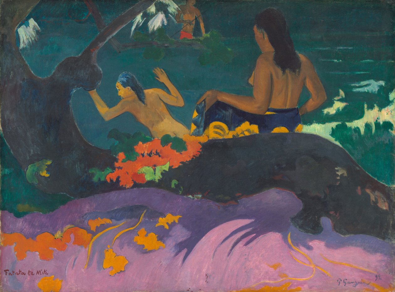 Fatata te Miti (Junto al mar) de Paul Gauguin