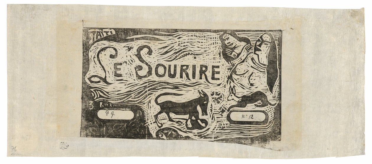 Zorro, Bustos de Dos Mujeres y un Conejo, cabecera para Le sourire de Paul Gauguin