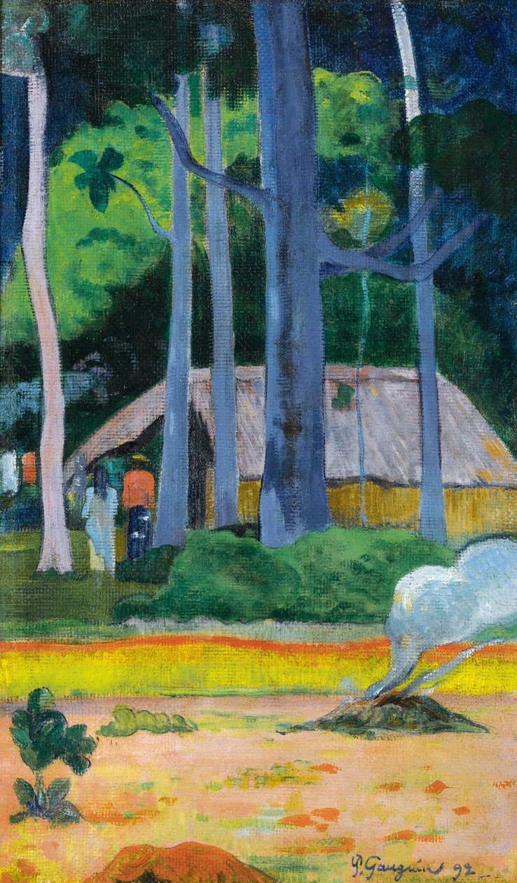 Francés: Cabane sous les arbres de Paul Gauguin
