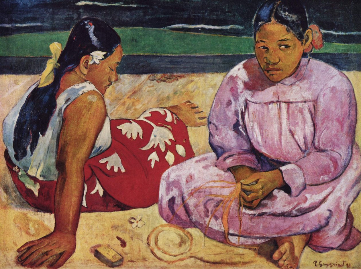 Francés: Femmes de Tahiti, ou Sur la plage Tahitian Women on the Beach de Paul Gauguin
