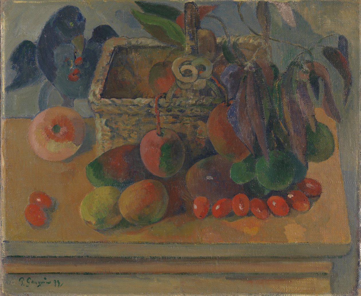 Francés: Le Panier carré Painting de Paul Gauguin