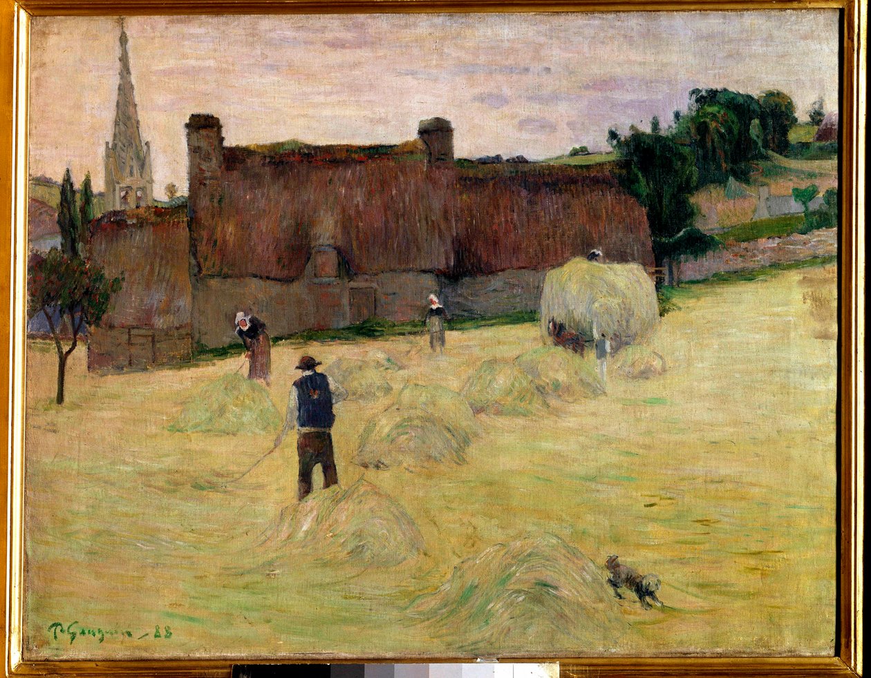 Heno en Bretaña de Paul Gauguin