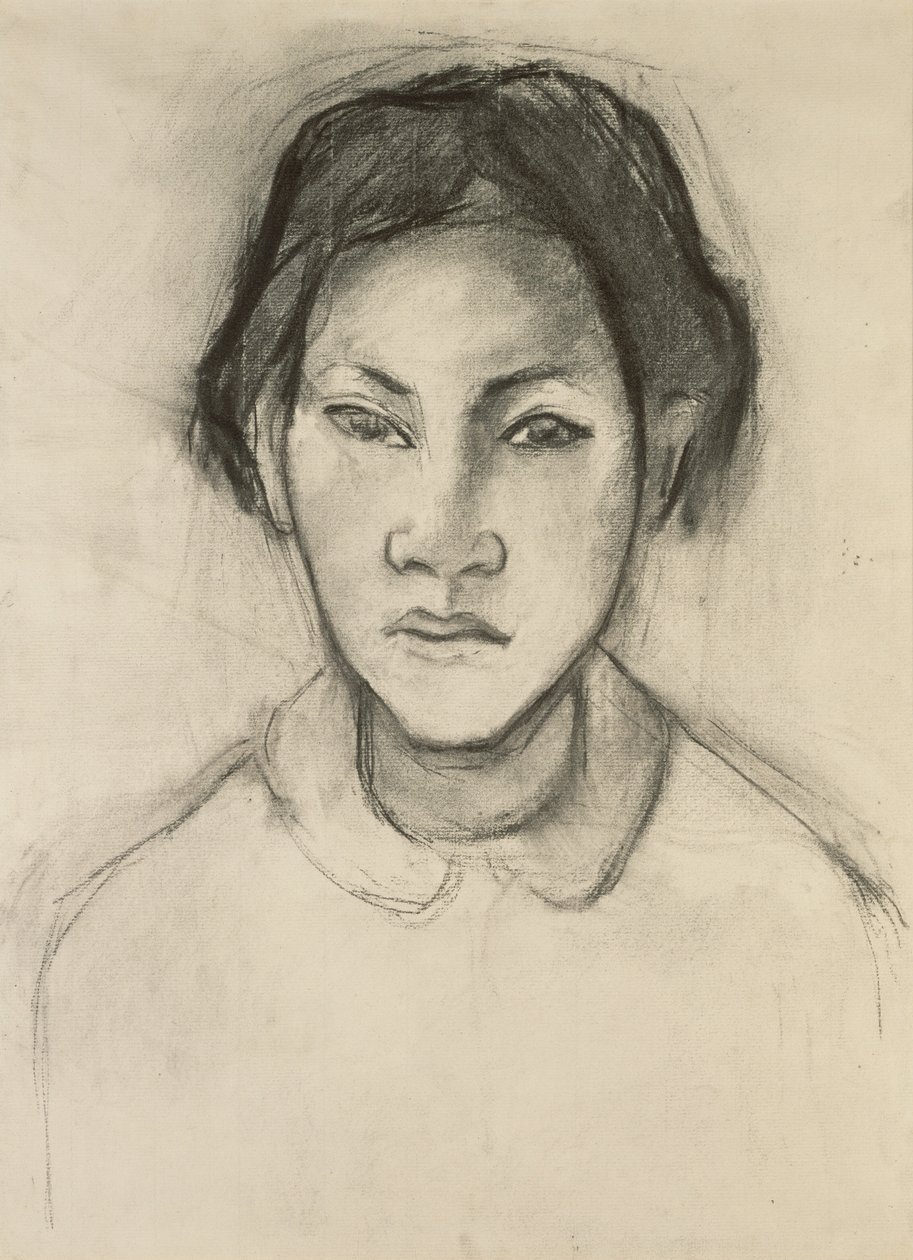 Cabeza de una mujer tahitiana de Paul Gauguin