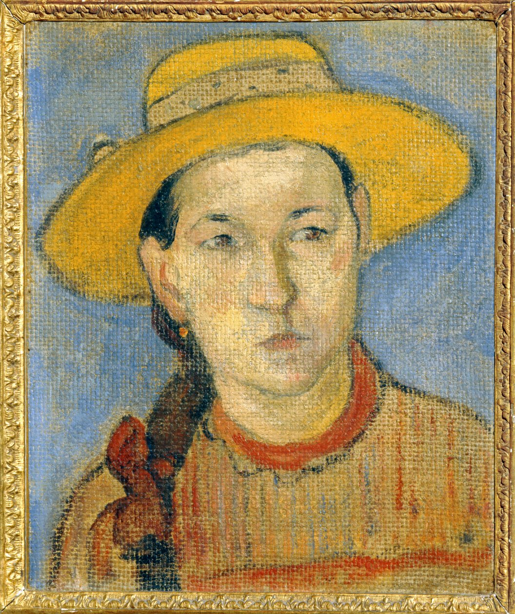 Jeune creole - Joven criollo ... (pintura sobre lienzo) de Paul Gauguin