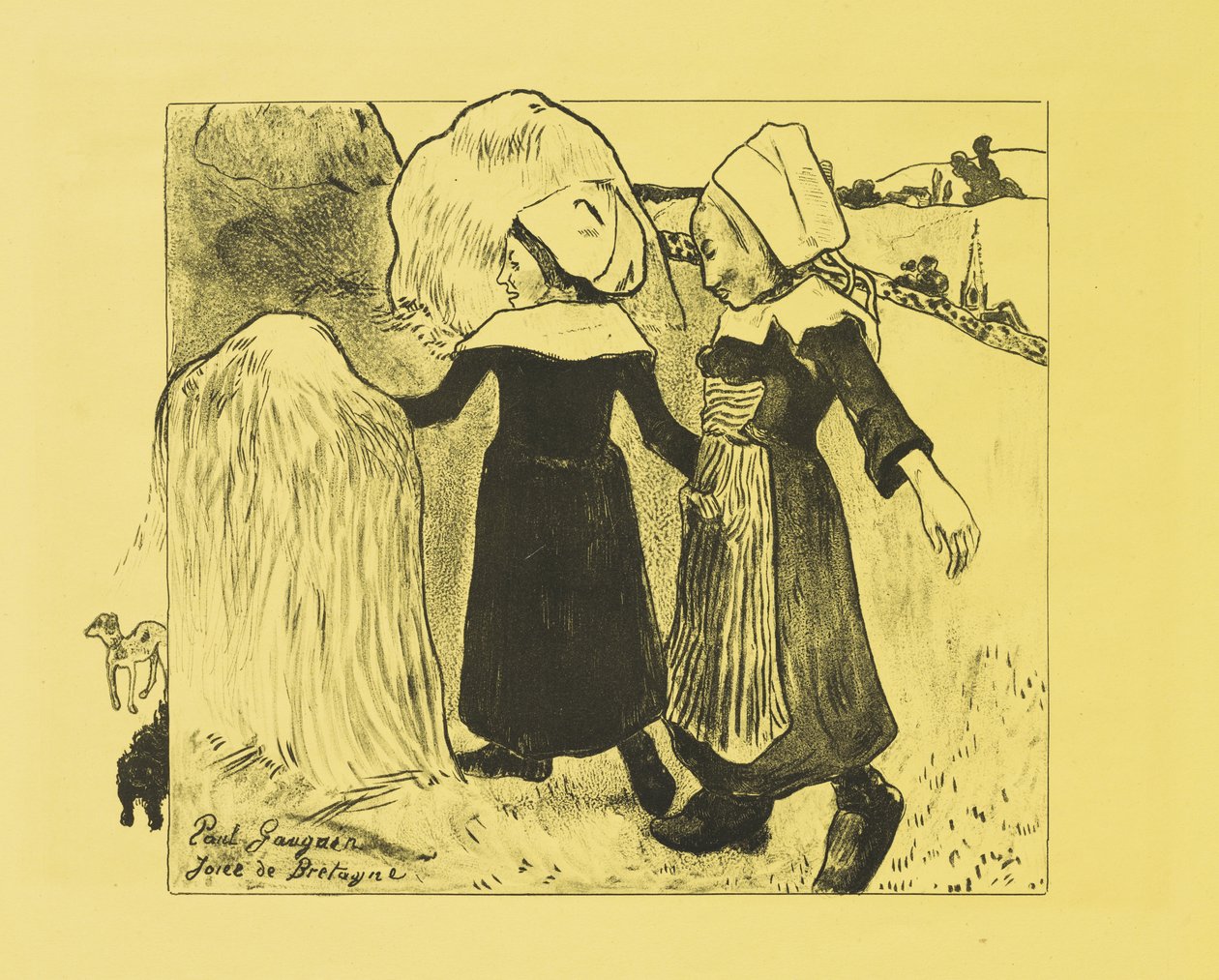 Las alegrías de Bretaña de Paul Gauguin