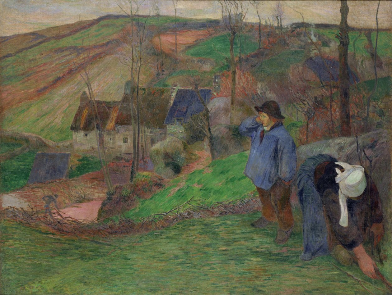 Paisaje de Bretaña de Paul Gauguin