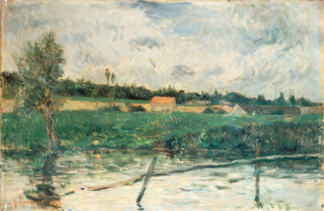 Paisaje en Bretaña de Paul Gauguin