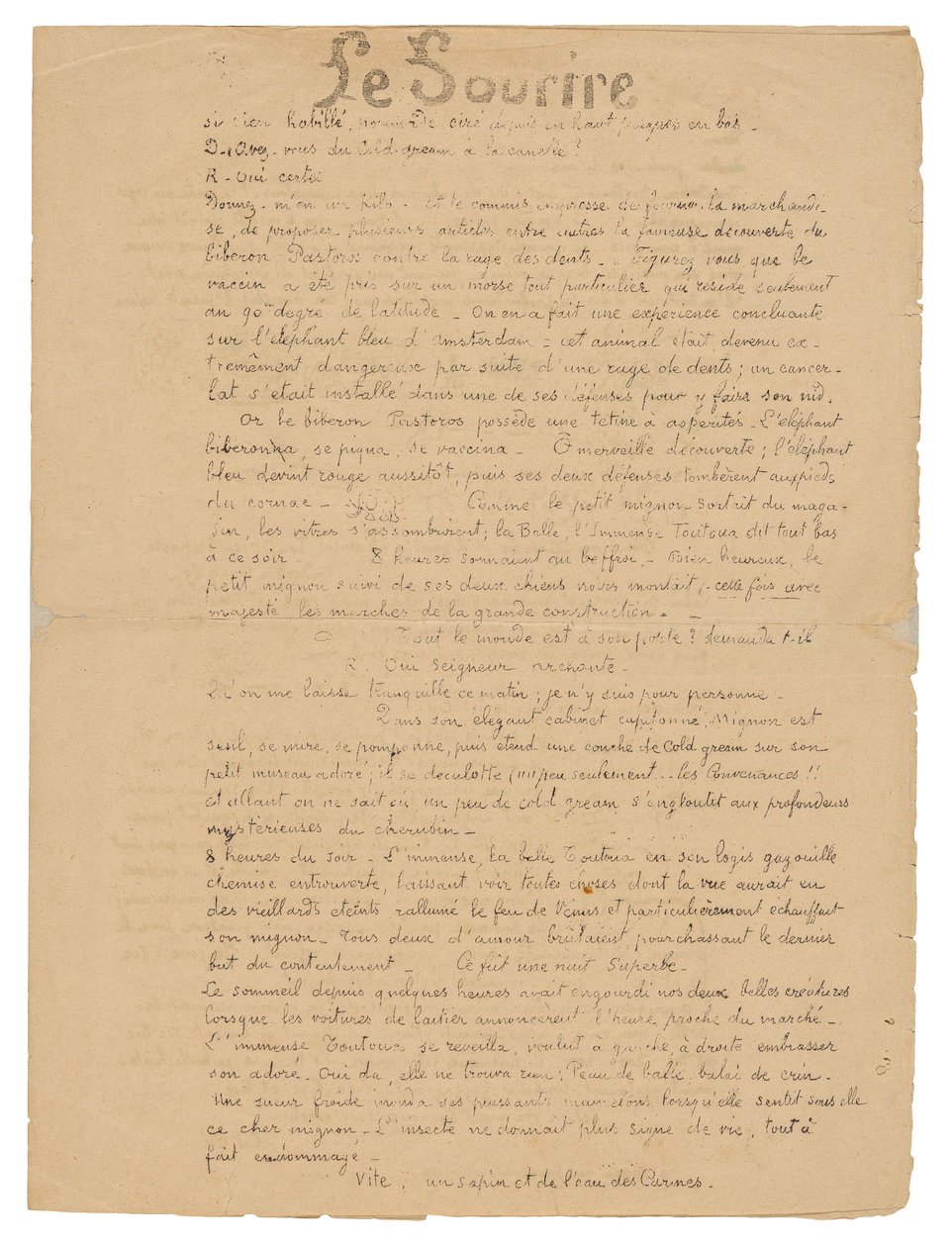 Le sourire: Journal sérieux, 19 de septiembre de 1899 de Paul Gauguin