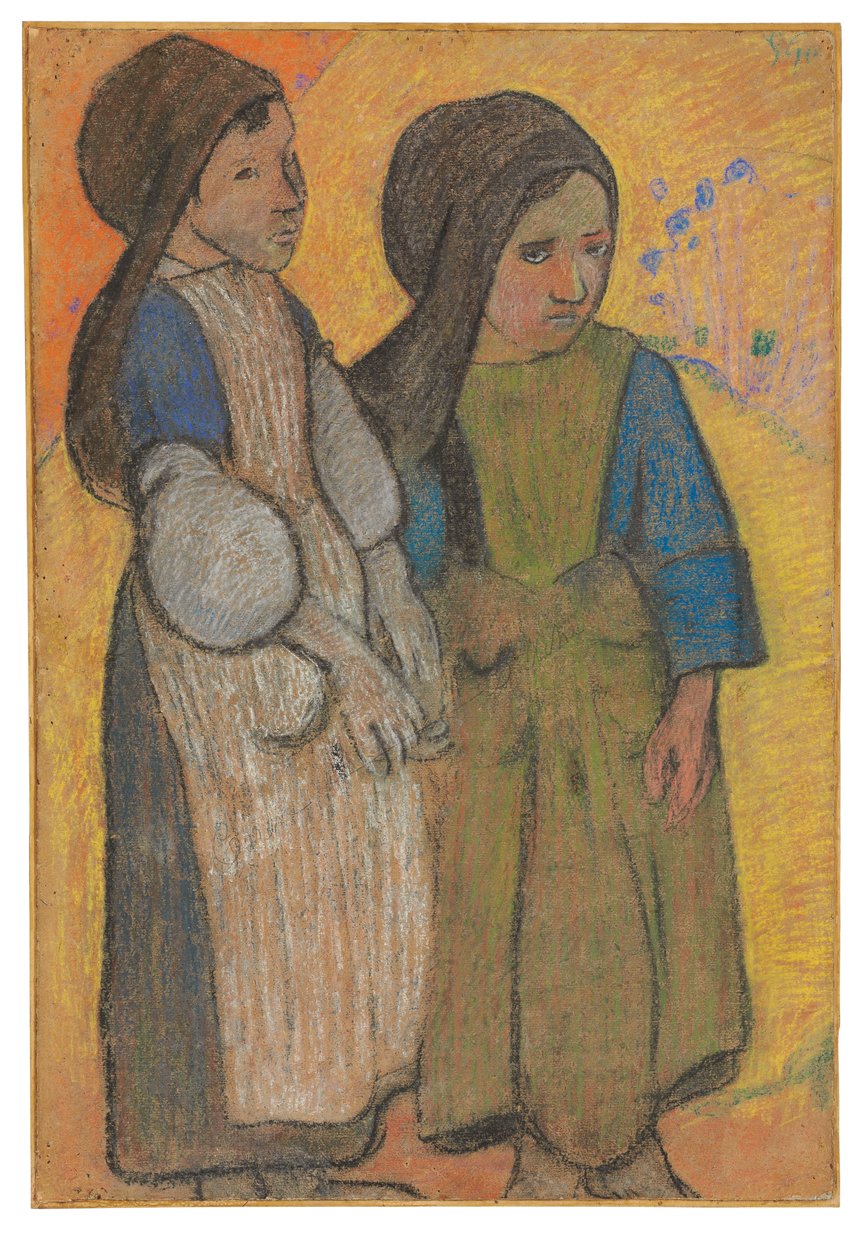 Pequeños bretones ante el mar II de Paul Gauguin