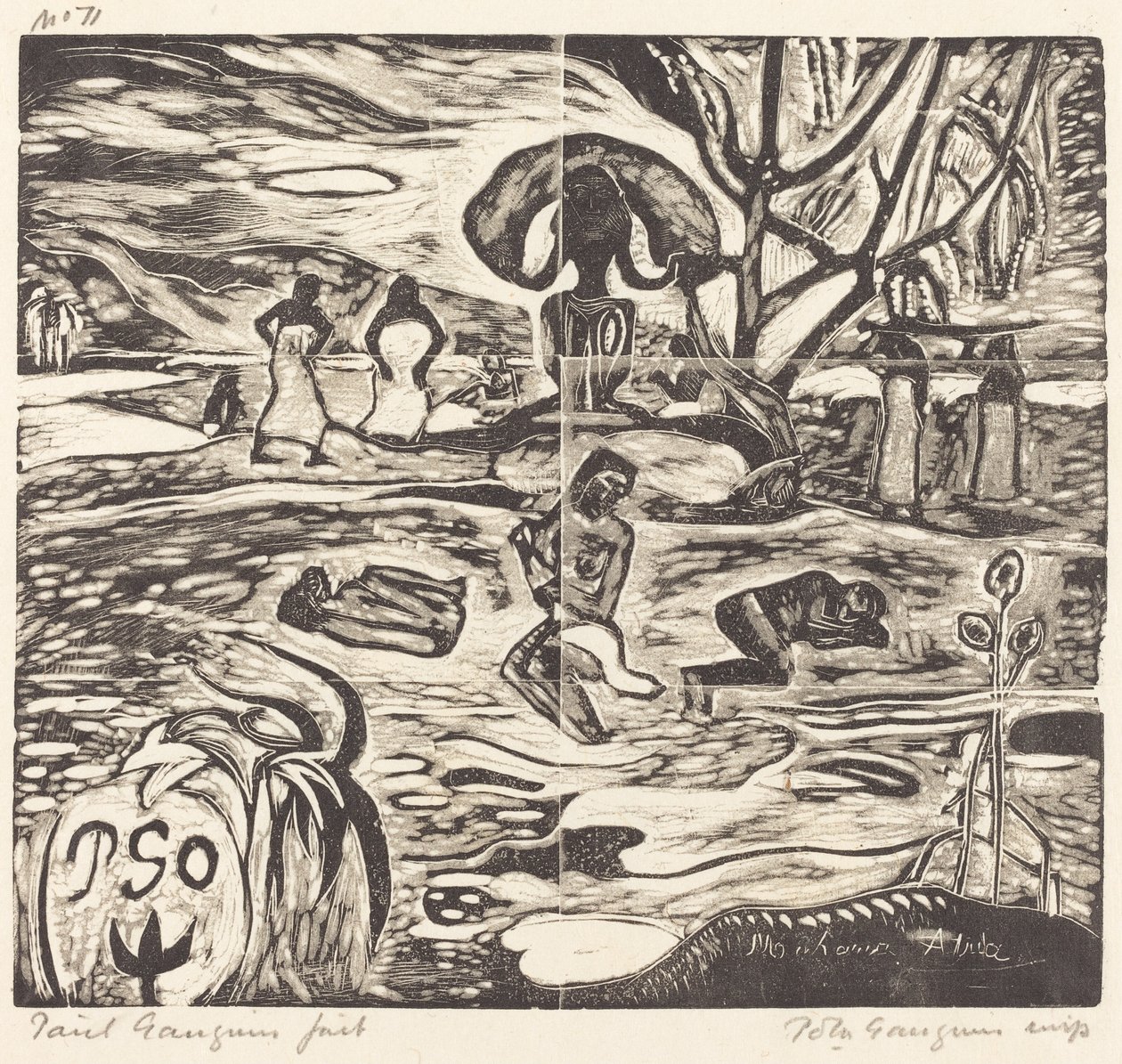 Mahana Atua (La comida de los dioses) de Paul Gauguin