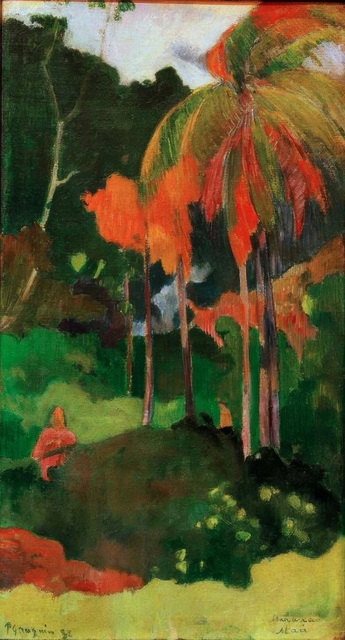Mahana maa I de Paul Gauguin