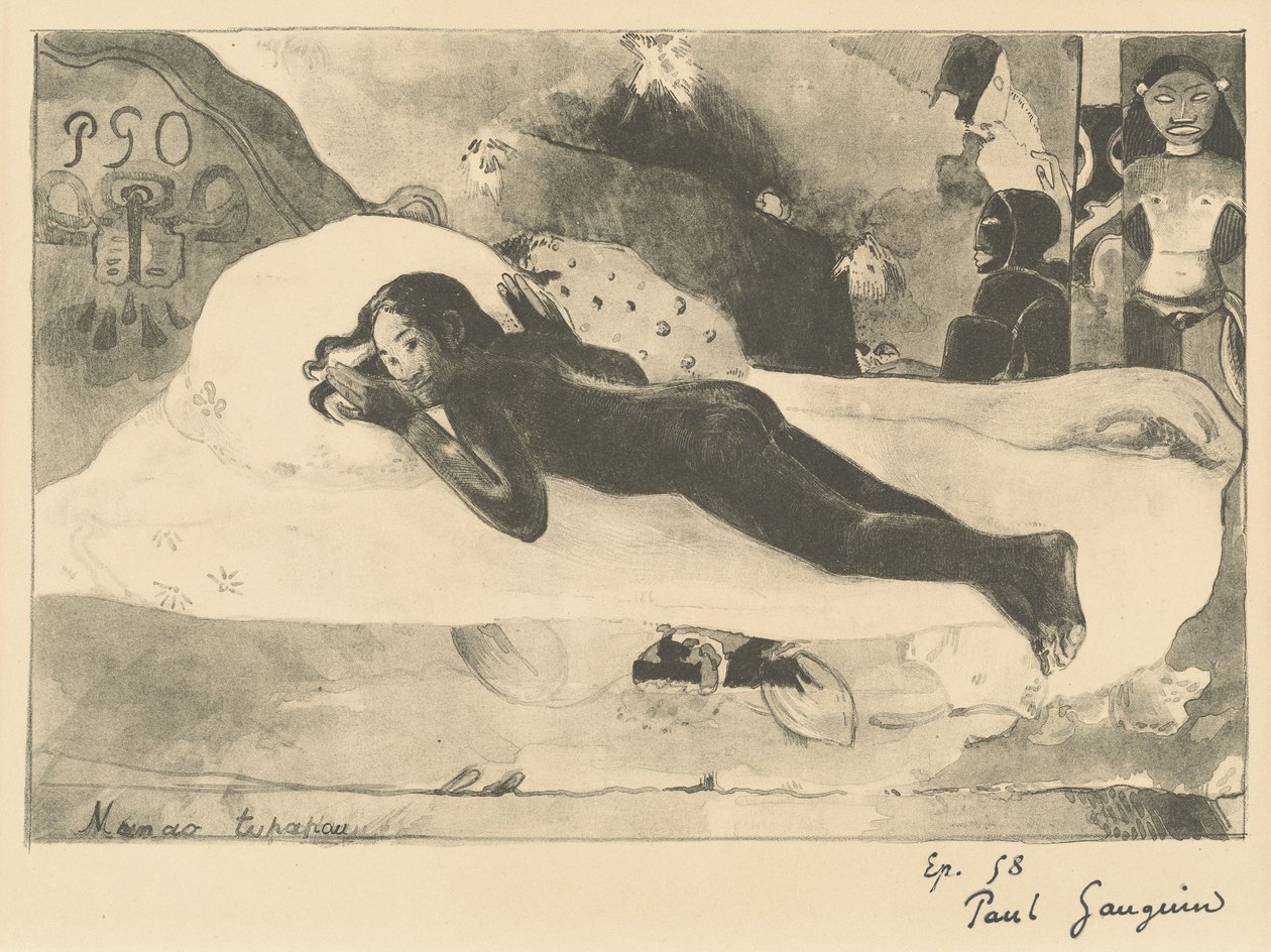 Manao Tupapau (Ella está Acechada por un Espíritu) de Paul Gauguin