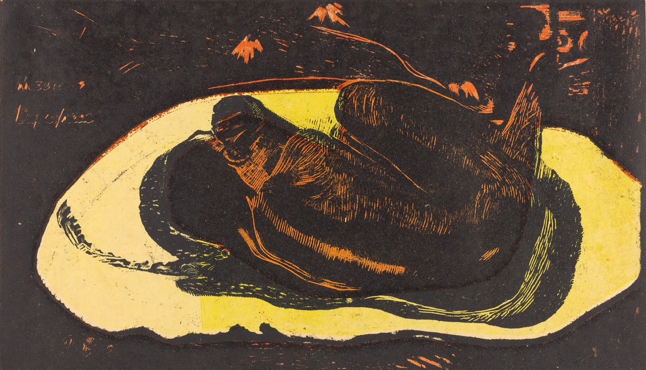 Manao Tupapau Ella está atormentada por un espíritu de Paul Gauguin