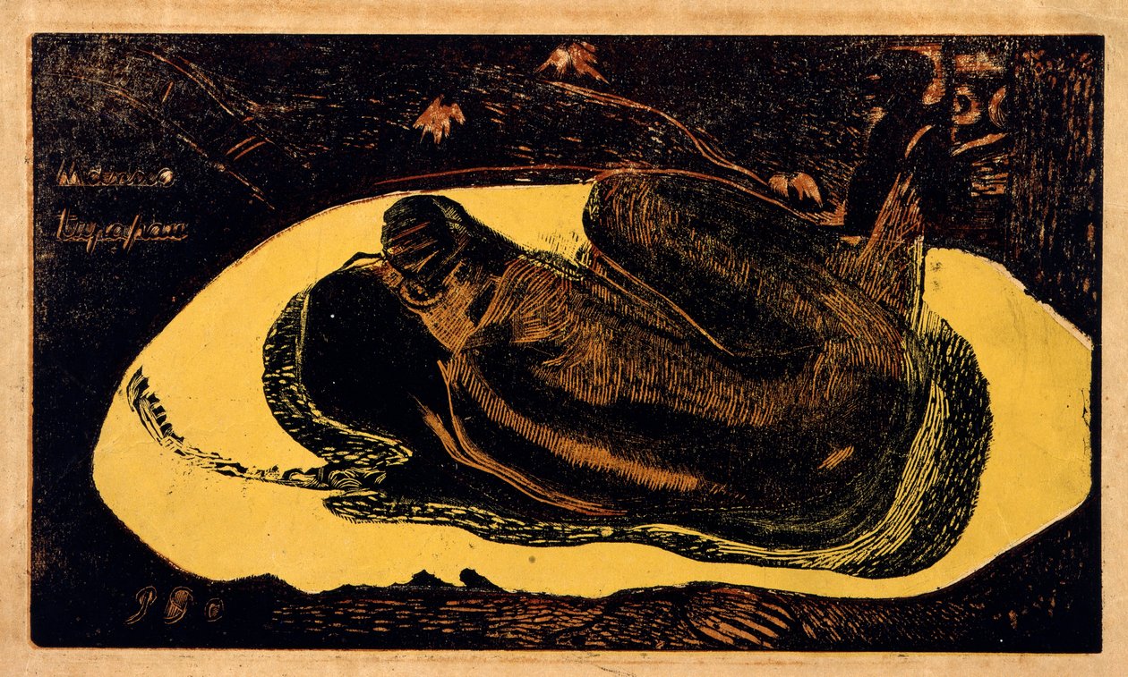 Manao Tupapau Espíritu de los Muertos Observando, 1893-1894 de Paul Gauguin
