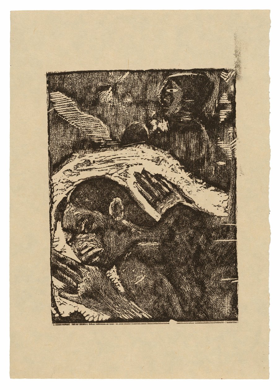 Manao tupapau (Ella piensa en el fantasma o el fantasma piensa en ella) de Paul Gauguin