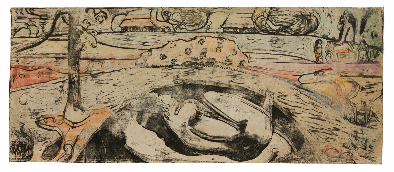 Manao tupapau (Ella piensa en el fantasma o El fantasma piensa en ella) de Paul Gauguin