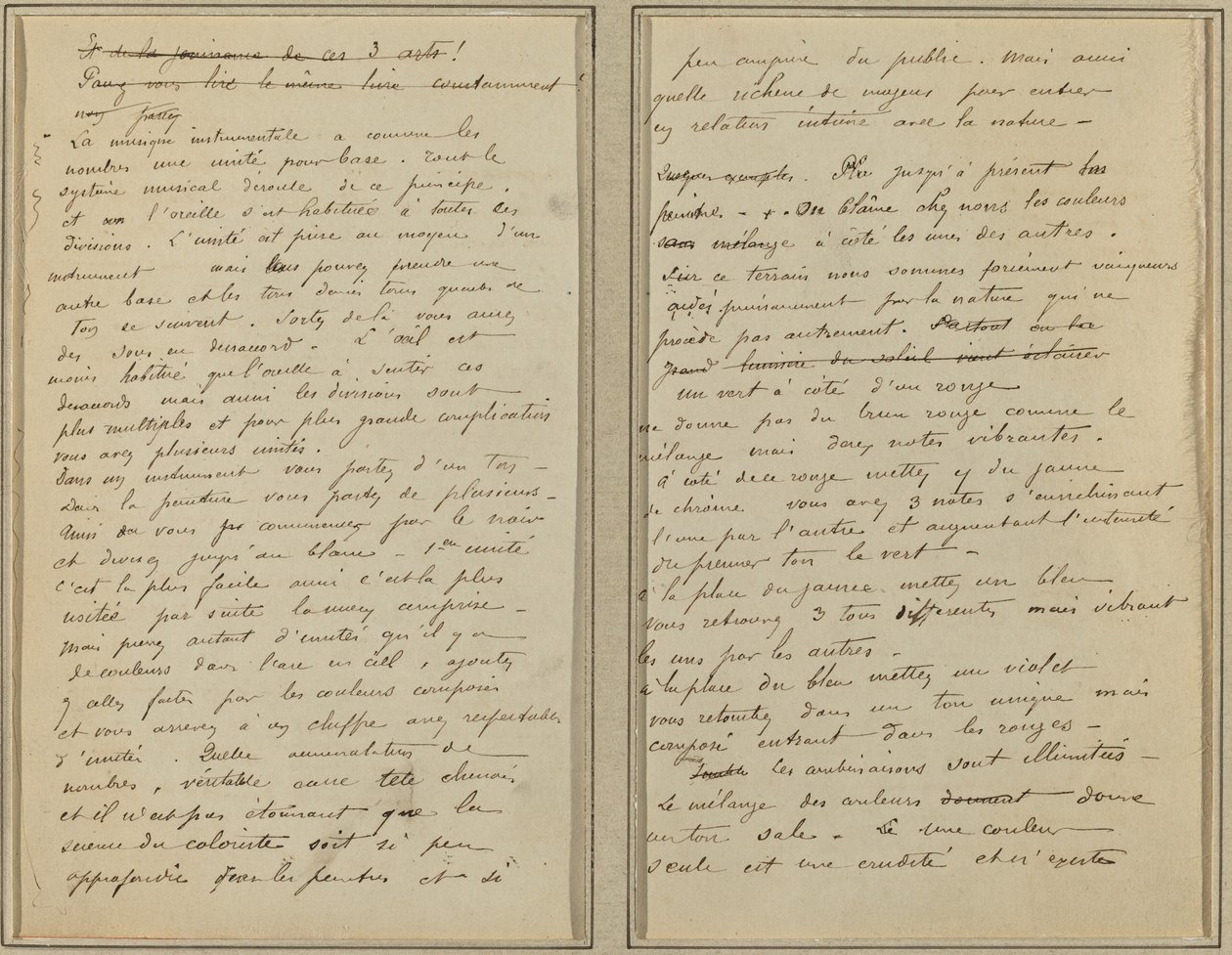 Páginas de Manuscrito [recto] de Paul Gauguin