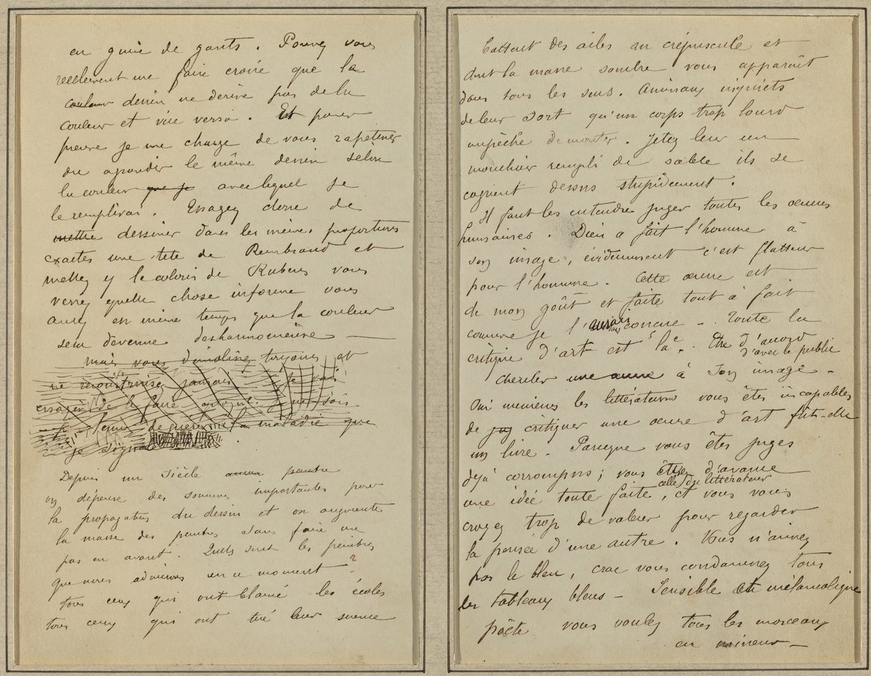 Páginas de Manuscrito [verso] de Paul Gauguin
