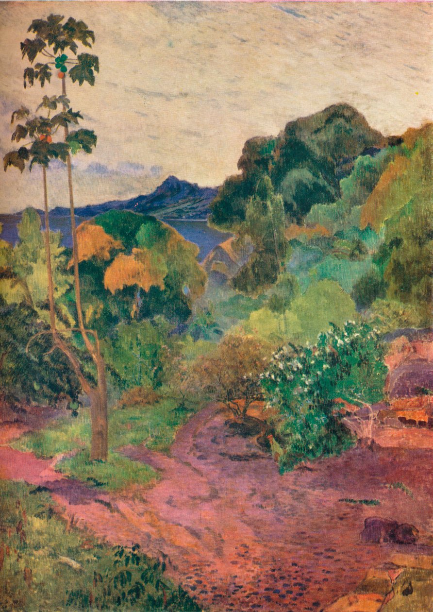 Paisaje de Martinica, 1887 de Paul Gauguin
