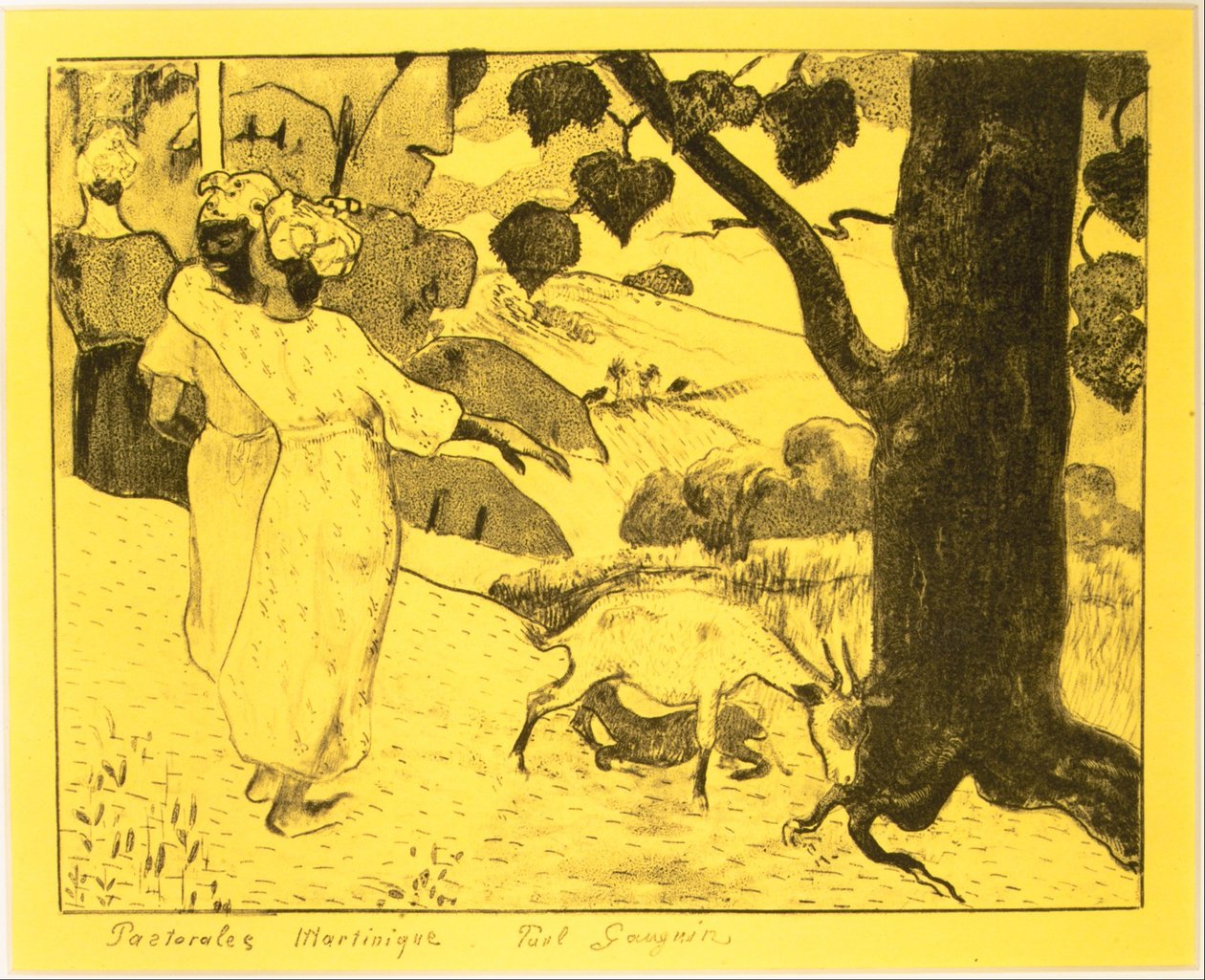 Pastorales de Martinica, de la Suite Volpini: Dessins lithographiques, 1889 de Paul Gauguin