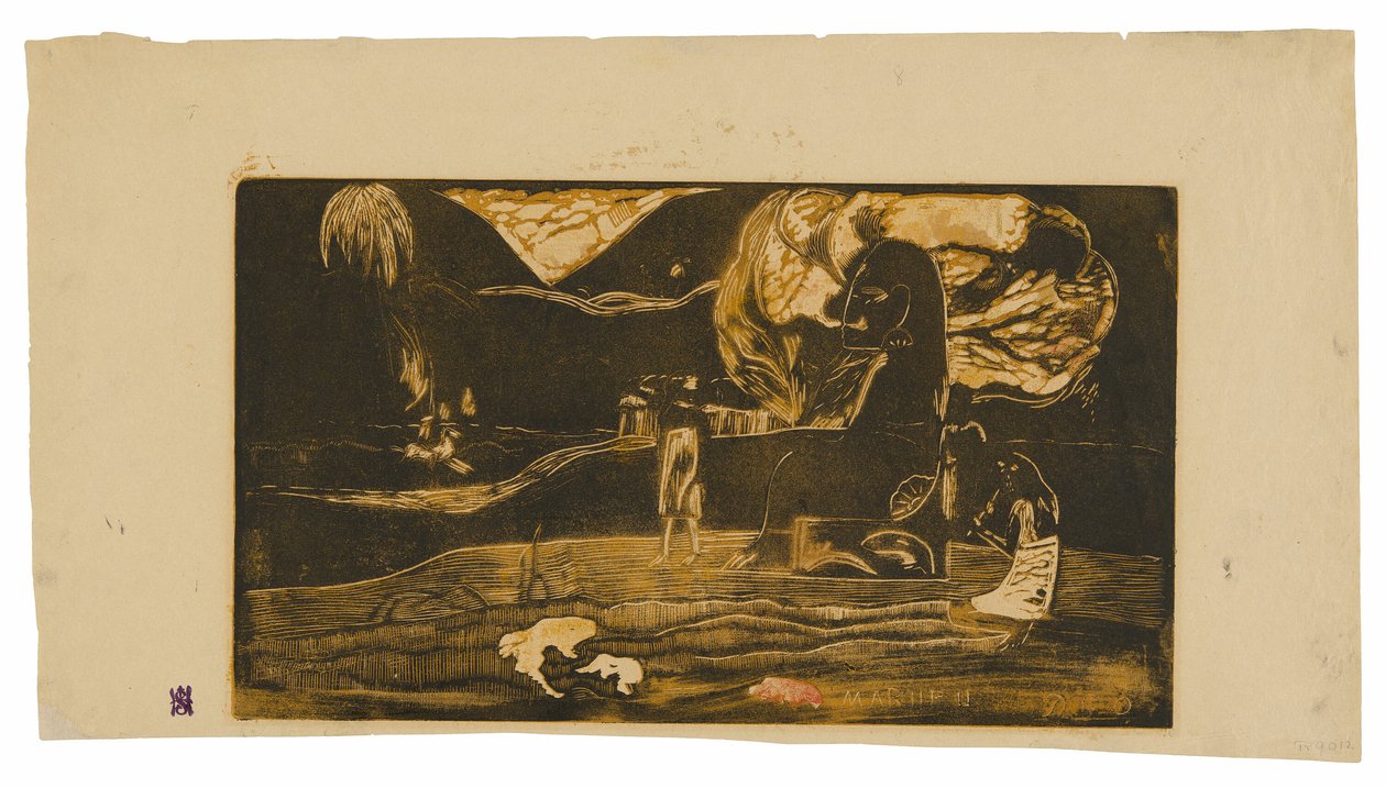 Maruru (Ofrendas de gratitud), de la suite Noa Noa de Paul Gauguin