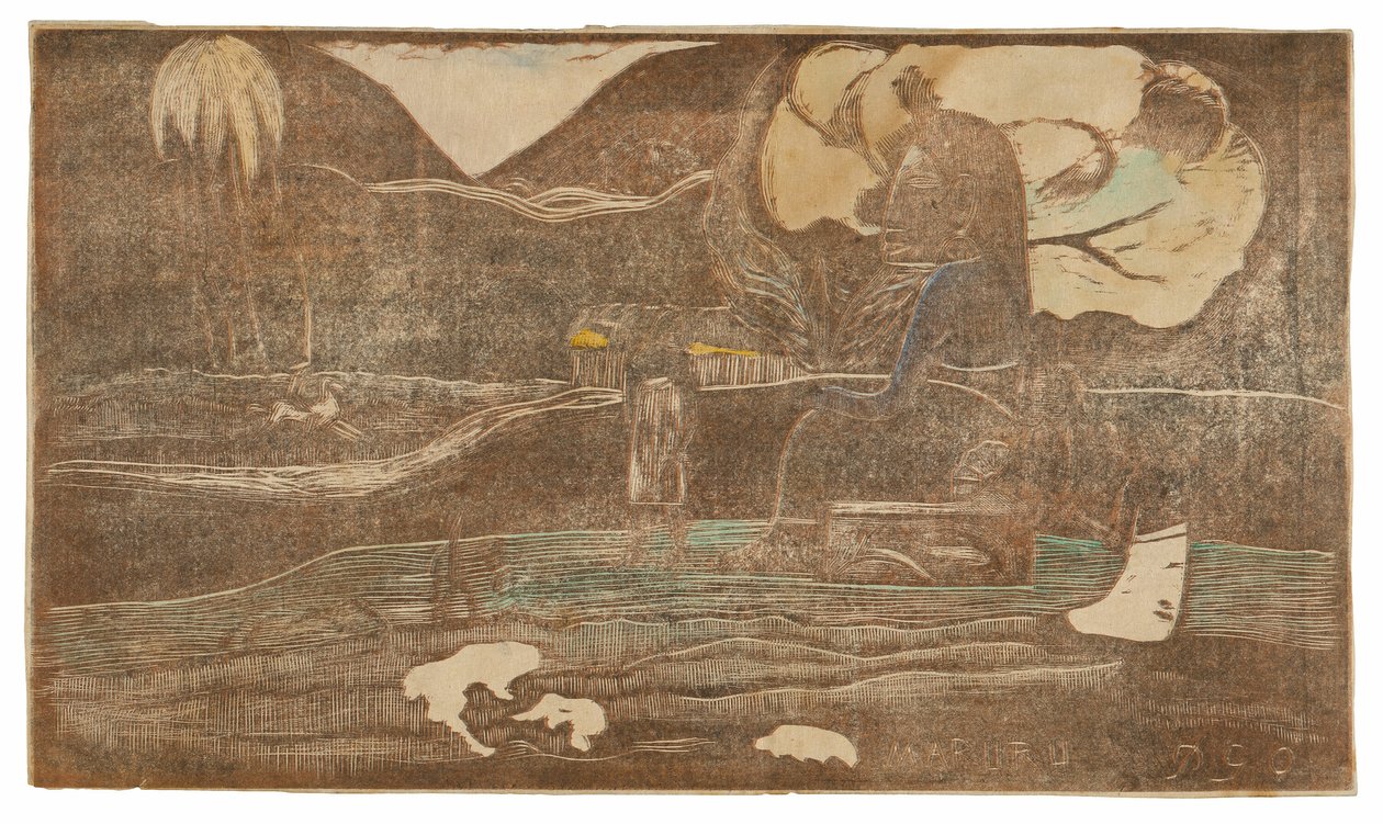 Maruru (Ofrendas de gratitud), de la Suite Noa Noa de Paul Gauguin