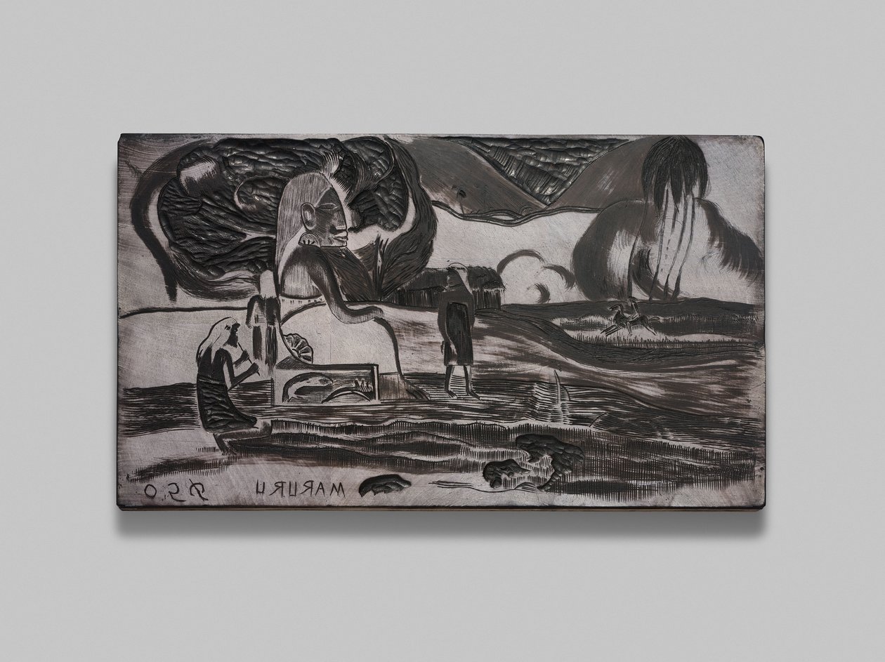 Maruru (ofrendas de gratitud), de la serie Noa Noa de Paul Gauguin