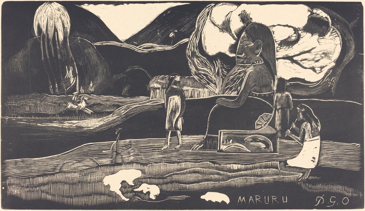 Maruru (Gracias) de Paul Gauguin