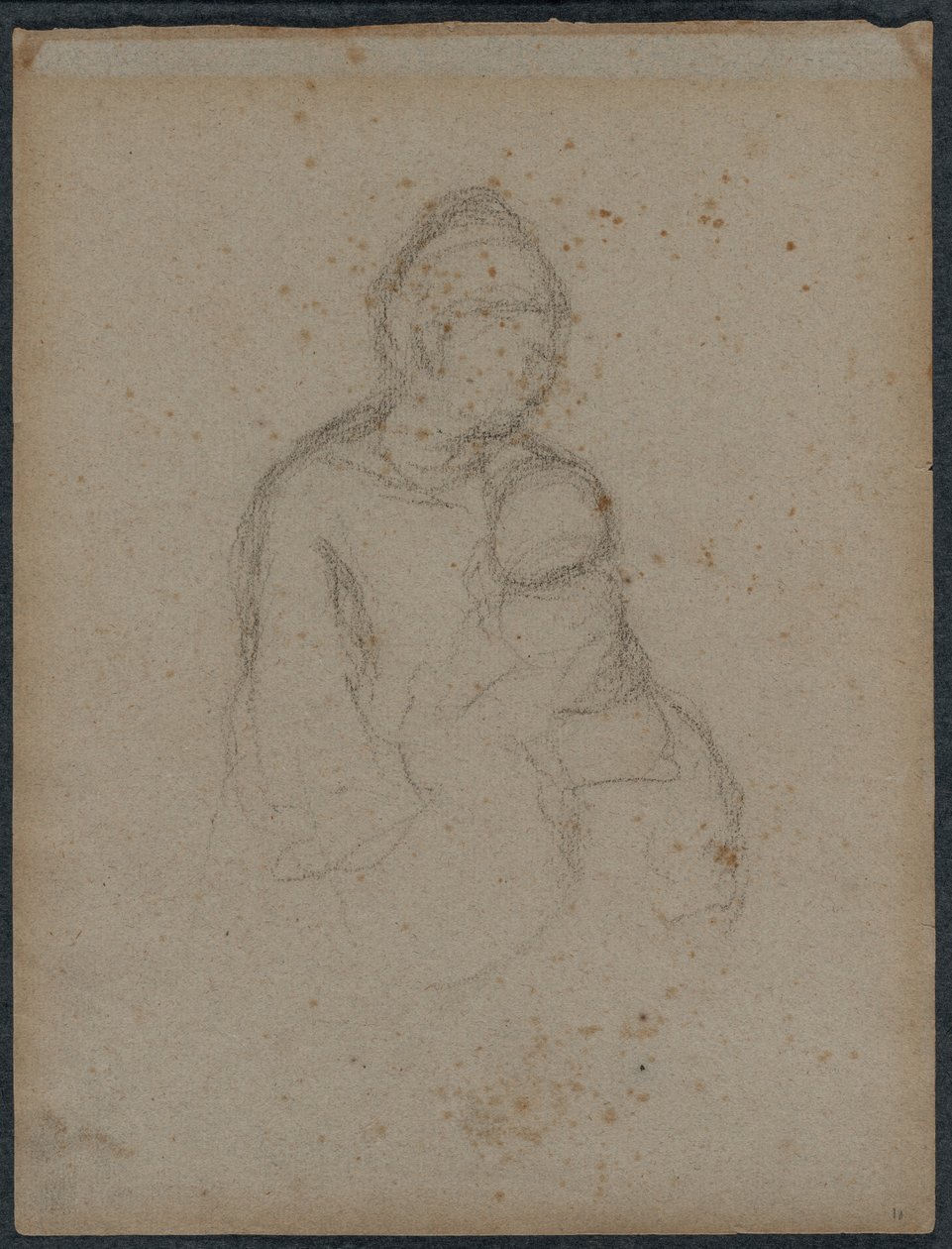 Mother and Child (recto) de Paul Gauguin