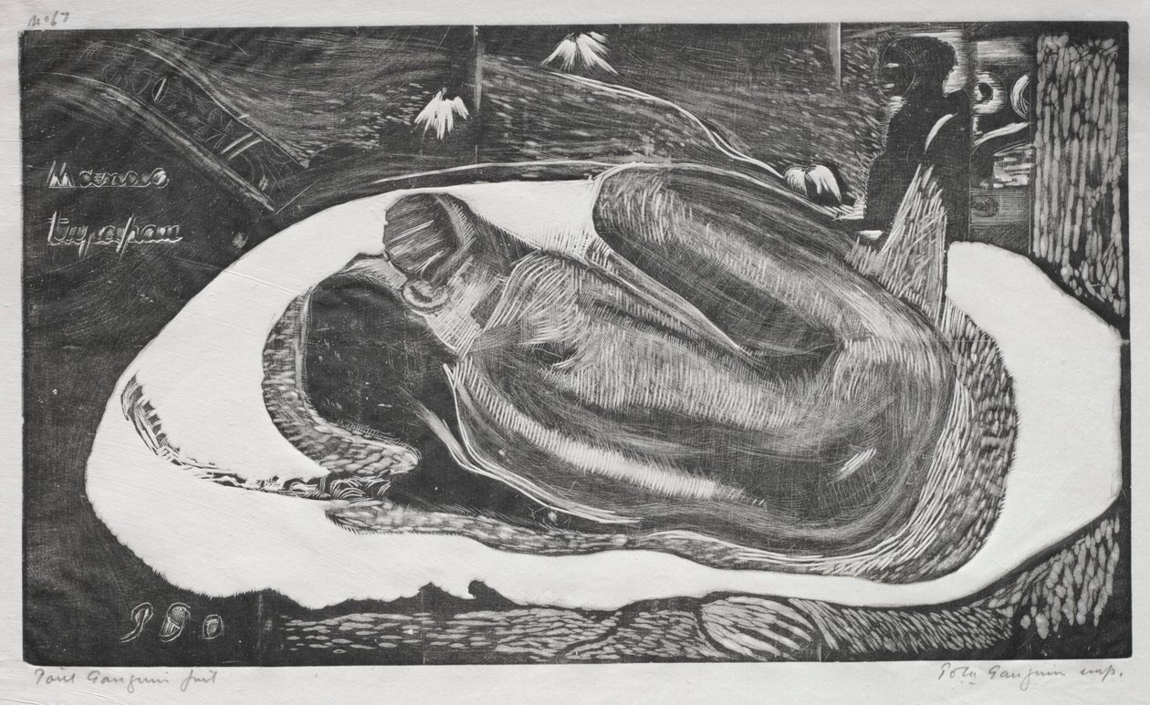 Noa Noa: Manao Yupapau Observado por los espíritus de los muertos, 1893-94 de Paul Gauguin