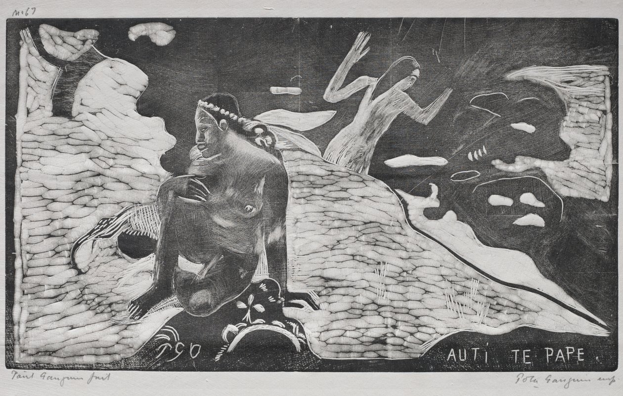Noa Noa: Mujeres en el río (Auti Te Pape) de Paul Gauguin