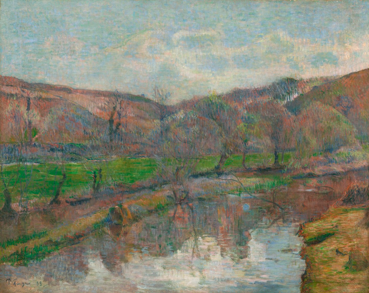 Paisaje de Bretaña de Paul Gauguin