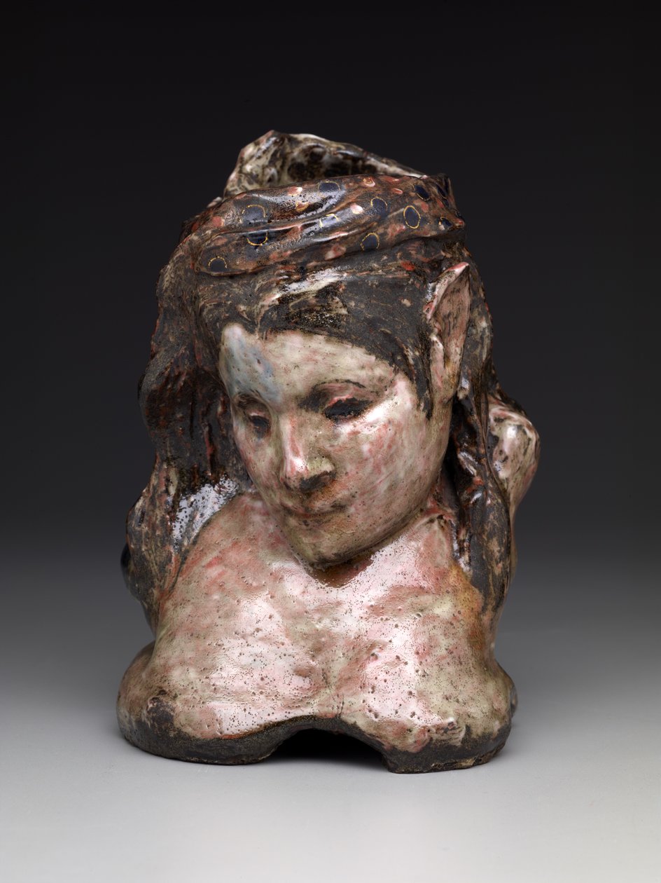 Jarrón retrato de Mme. Schuffenecker, c.1889-90 de Paul Gauguin