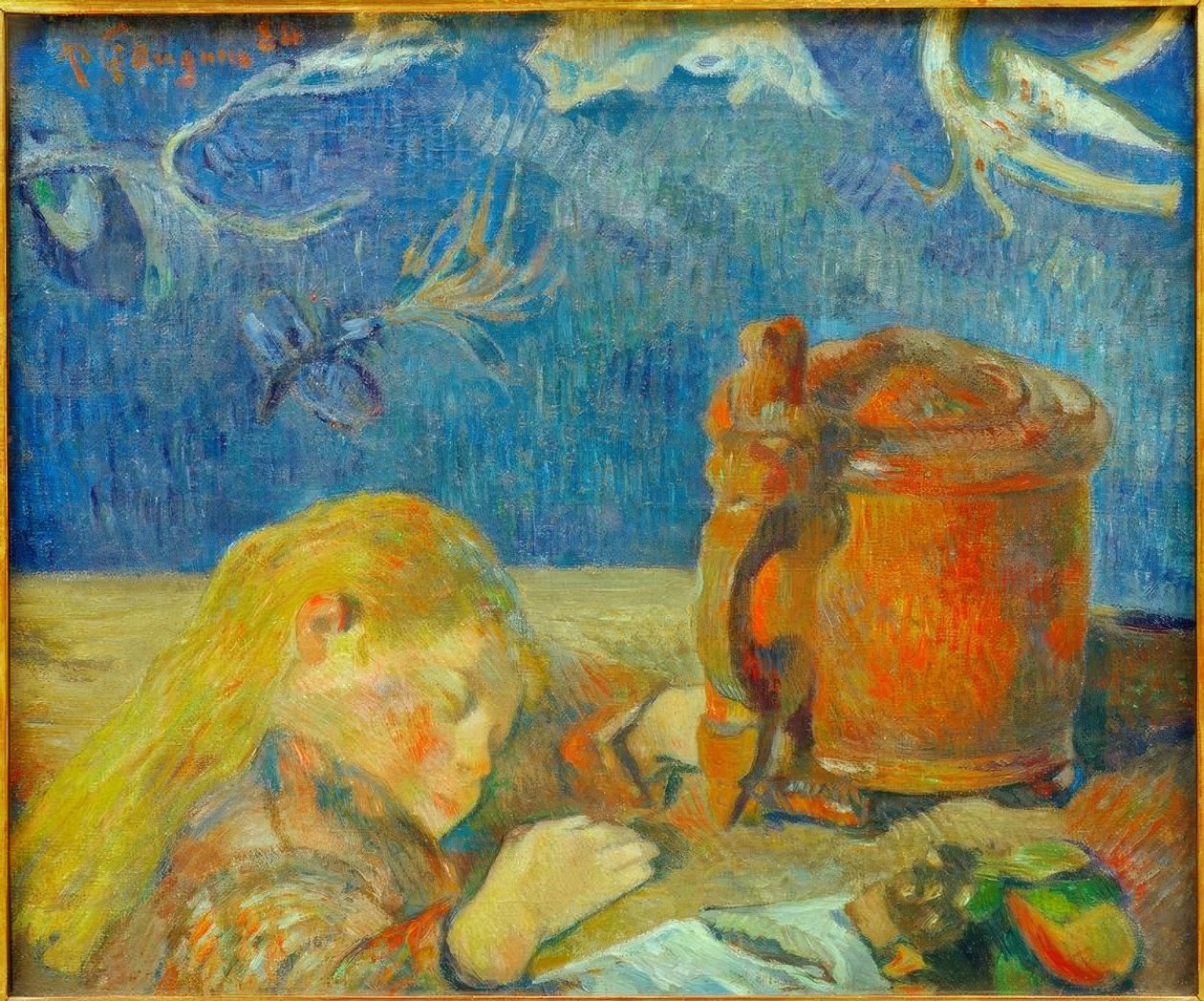Retrato de Clovis Gauguin (El niño dormido) de Paul Gauguin