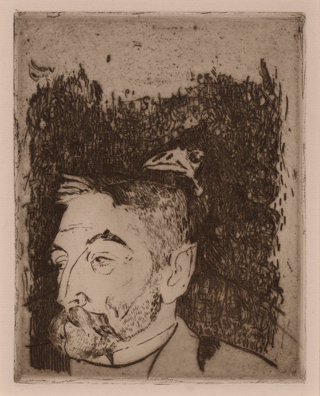 Retrato de Sat?fane Mallarm? de Paul Gauguin