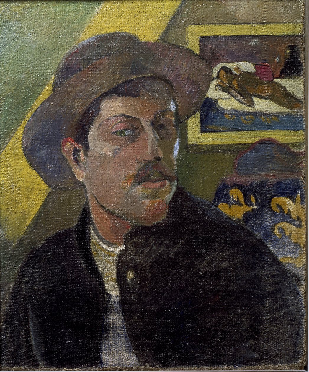Retrato del artista con sombrero de Paul Gauguin